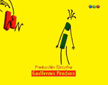 a yellow background with a green sign that says claudio ferrari on it