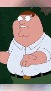 peter griffin from family guy is making a gesture with his hand