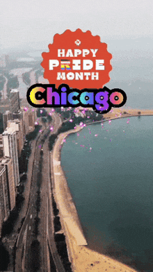 an advertisement for happy pride month chicago