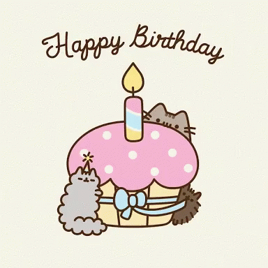 birthday cupcake pusheen