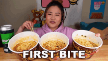 First Bite Hyuneeeats GIF - First Bite Hyuneeeats Taking The First Bite GIFs