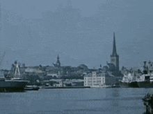 a view of a city from across the water