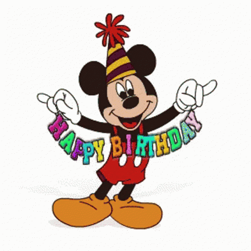 Mickey Mouse Happy Birthday GIF - Mickey Mouse Happy Birthday Smile ...