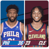 Philadelphia 76ers (36) Vs. Cleveland Cavaliers (23) First-second Period Break GIF