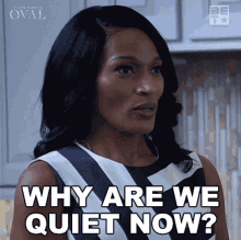 Why Are We Quiet Now Victoria Franklin GIF - Why Are We Quiet Now Victoria Franklin The Oval GIFs
