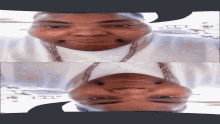a picture of a man 's face with a speech bubble above it
