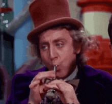 Willy Wonka Flute GIF