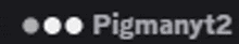 a black background with pigmanyt2 written in white letters