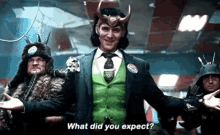 Loki What Did You Expect GIF - Loki What Did You Expect Smiling GIFs