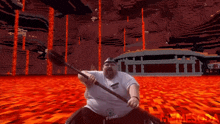 Fat Man Lava GIF - Fat Man Lava Minecraft GIFs