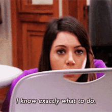 Parks And Rec April Ludgate GIF - Parks And Rec April Ludgate I Know Exactly What To Do GIFs