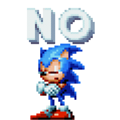 Sonic No N Sticker - Sonic No N Stickers