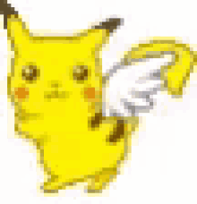 pokemon pikachu angels wings flying