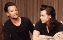 harry styles louis tomlinson one direction smile talking