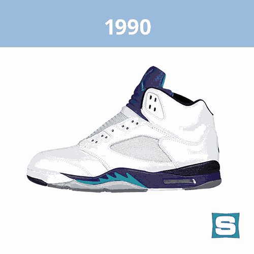 Jordan 5 grape fashion 1990