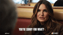 You'Re Sorry For What Detective Olivia Benson GIF