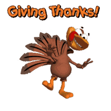 thanksgiving autumn animated sticker turkey