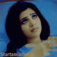 a picture of a woman with the website starttamilchat.in written below her