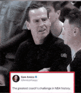 the greatest coach 's challenge in nba history is written on a tweet