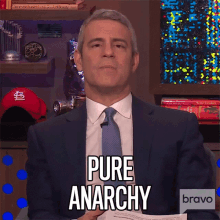 Pure Anarchy Andy Cohen GIF - Pure Anarchy Andy Cohen Watch What Happens Live With Andy Cohen GIFs