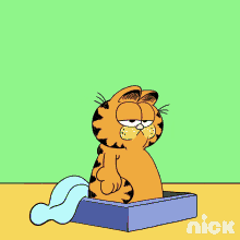 Monday Moves In A Mysterious Way Garfield GIF - Monday Moves In A Mysterious Way Garfield Pie To The Face GIFs