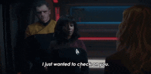 I Just Wanted To Check On You Ensign Sidney La Forge GIF - I Just Wanted To Check On You Ensign Sidney La Forge Star Trek Picard GIFs