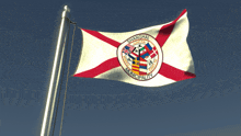 a flag that says shanghai municipality on it