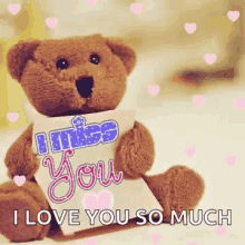 Teddy Bear I Miss You GIF
