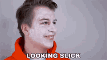 Looking Slick Paint Face GIF - Looking Slick Paint Face Clown Make Up GIFs