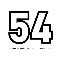 the number 54 is on a white background