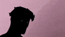 a silhouette of a person 's head with a yellow letter v in the corner
