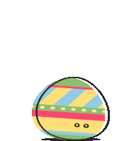 Easter Egg Sticker - Easter Egg Bounce Stickers