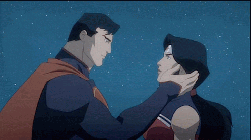 Superman Wonder Woman Gif Superman Wonder Woman Kiss Discover Share Gifs