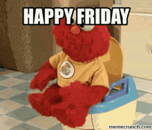 Baby Elmo Happy Friday GIF