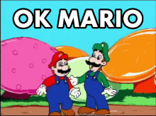 Mario Luigi GIF - Mario Luigi Ok Mario GIFs