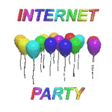 Internet Party Balloons GIF - Internet Party Balloons Birthday GIFs