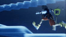 Sora Running Up The Stairs Kingdom Hearts GIF