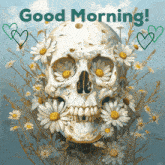 Daisy Skull Good Morning GIF - Daisy Skull Good Morning Miss Daisy GIFs