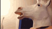 Horse Mask GIF - Horse Mask Toothbrush GIFs