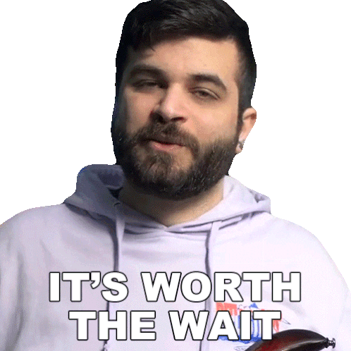 Its Worth The Wait Andrew Baena Sticker - Its Worth The Wait Andrew Baena Its Worth The Trouble Stickers