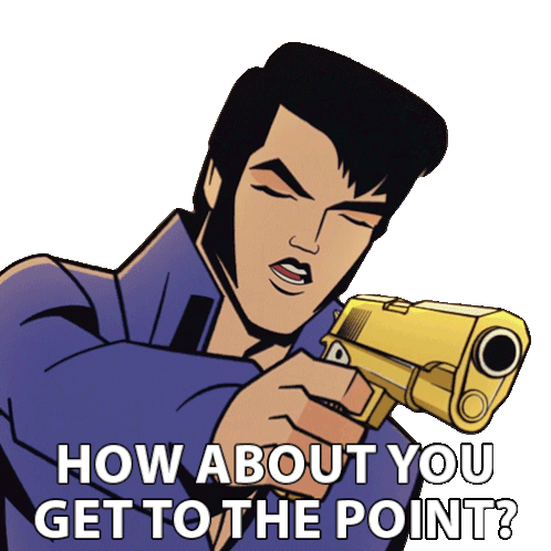 How About You Get To The Point Agent Elvis Presley Sticker - How About You Get To The Point Agent Elvis Presley Matthew Mcconaughey Stickers