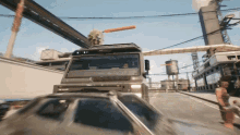 Driving Through Cyberpunk2077 GIF - Driving Through Cyberpunk2077 Rolling Over Another Vehicle GIFs