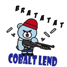 cobaltlend cute bear bratatat gunshot bullets