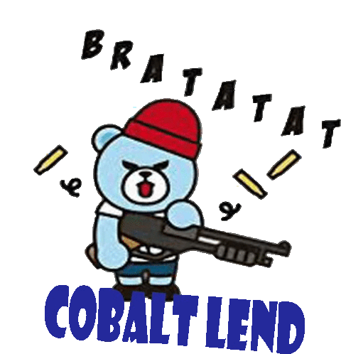 Cobaltlend Cute Bear Sticker - Cobaltlend Cute Bear Bratatat Stickers