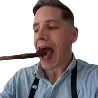 Eating Brian Lagerstrom Sticker