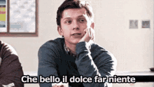 Peter Parker Spiderman Dolce Far Nulla Che Bello GIF - Peter Parker Spiderman Lazy GIFs
