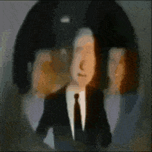 a cartoon of a man in a suit and tie