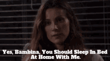 Station19 Carina Deluca GIF - Station19 Carina Deluca Yes Bambina You Should Sleep In Bed GIFs