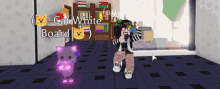 mega neon dancing gameplay cat white board