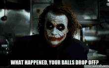 The Dark Knight Joker GIF - The Dark Knight Joker Balls Drop Off GIFs